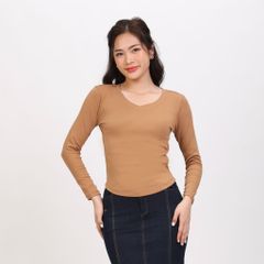 Áo Thun Tay Dài  Cổ Tiim Chất Rip Cotton 220p 0273