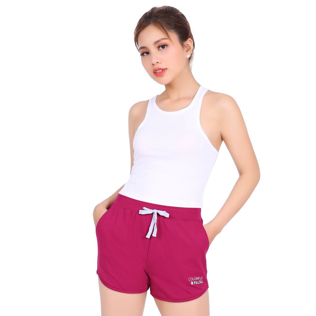 Quần short đùi nữ lẻ cotton vảy cá 148p 9990