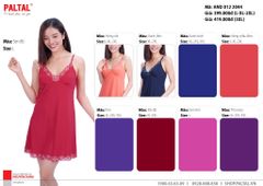 Áo váy đầm ngủ đẹp cao cấp dây thun lạnh 012p 2044