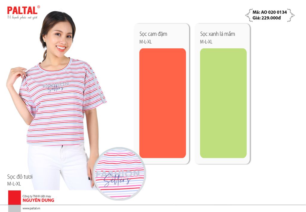 Áo thun nữ vải cotton cao cấp tay ngắn form rộng 020p 0134