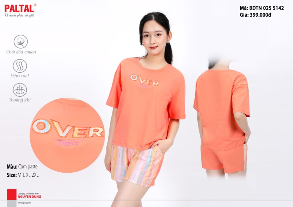 Bộ đùi tay ngắn Cotton 025p 5142