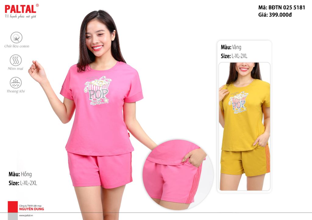 Bộ Đùi tay ngắn cotton 025p 5181