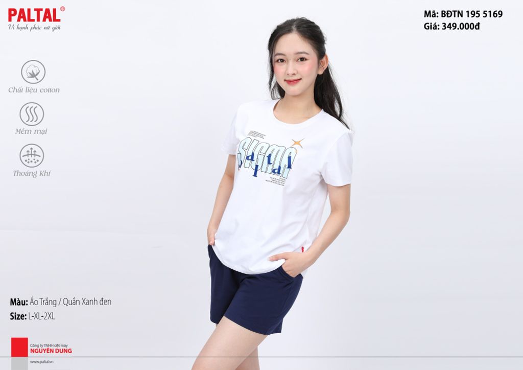 Bộ đùi tay ngắn cotton 195p 5169