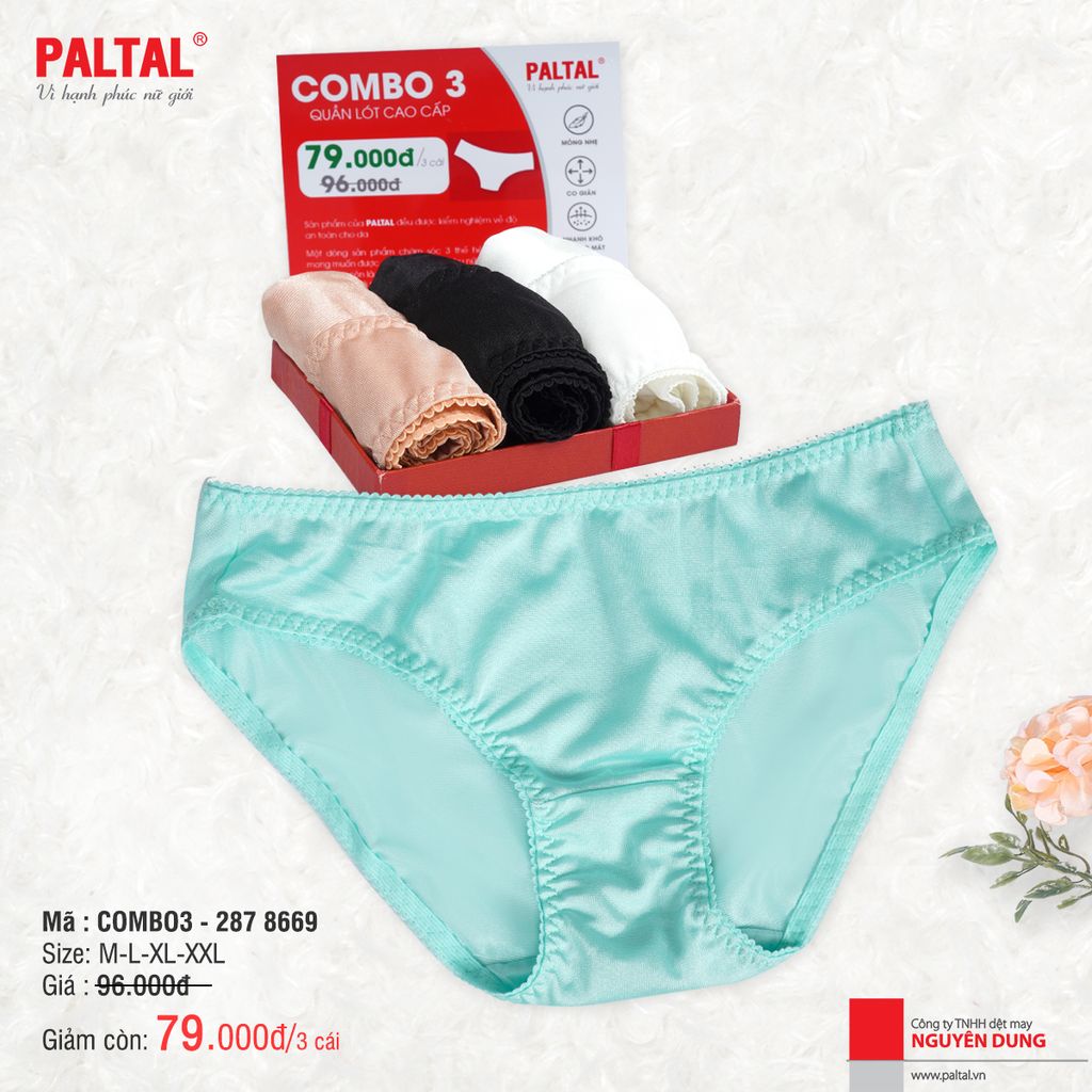 Combo 3 quần lót nữ valide 287p 8669