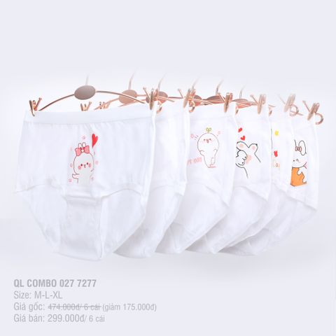 Combo 06 quần lót Baby/ Trẻ em Cotton 027P 7277