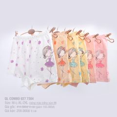 Combo 06 quần lót Baby/ Trẻ em Cotton 027p 7304