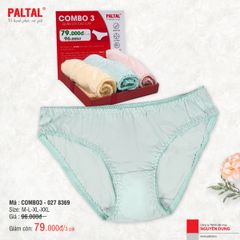 Combo 3 quần lót nữ cotton 027p 8369