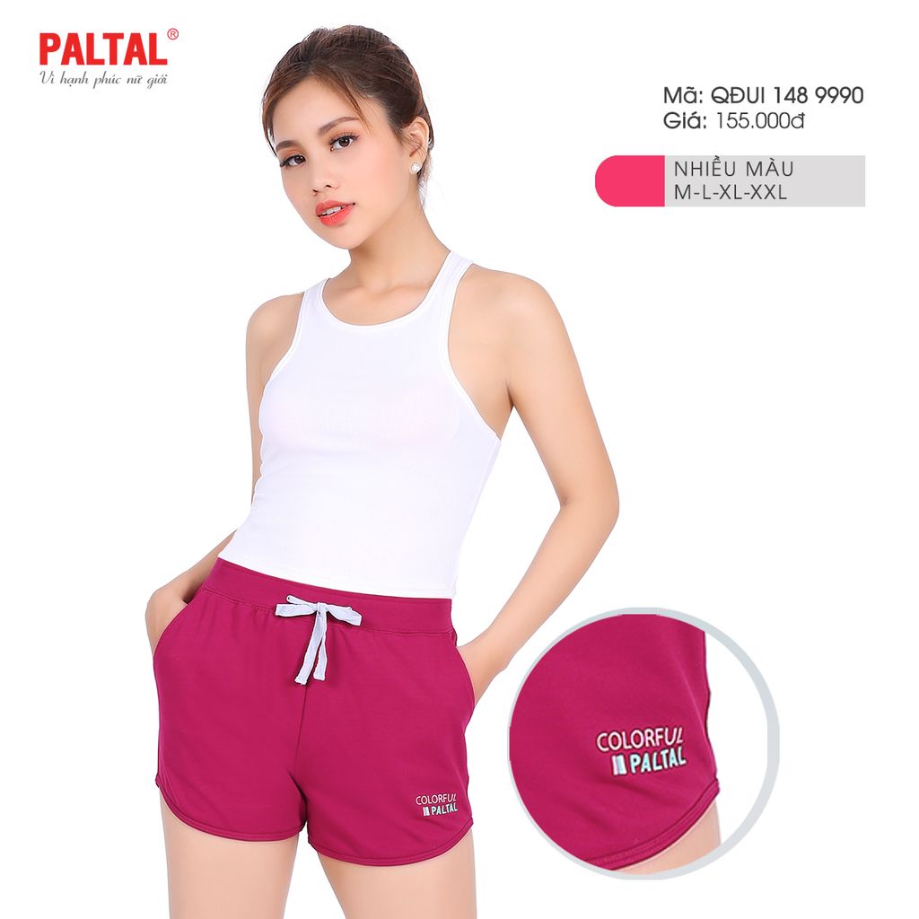 Quần short đùi nữ lẻ cotton vảy cá 148p 9990