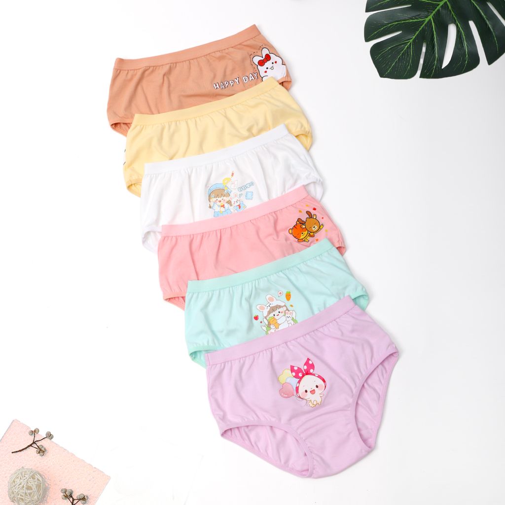 Combo 06 quần lót Baby/ Trẻ em Cotton 027p 7340