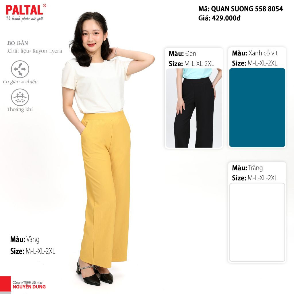 Quần dài form suông chất liệu Rayon Lycra cao cấp QD 558p 8054