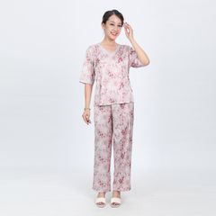 Bộ dài tay ngắn lụa nhung cao cấp 263p 3349