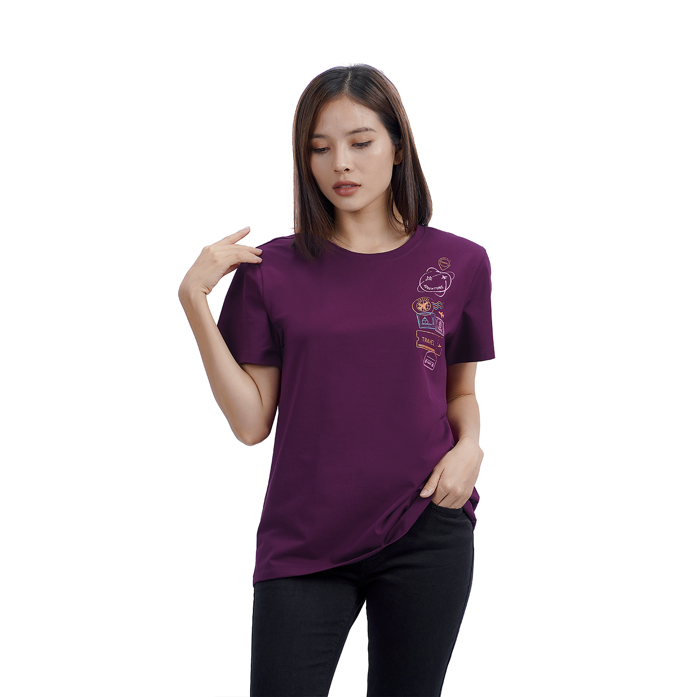 Áo thun tay ngắn cotton 020p 0194