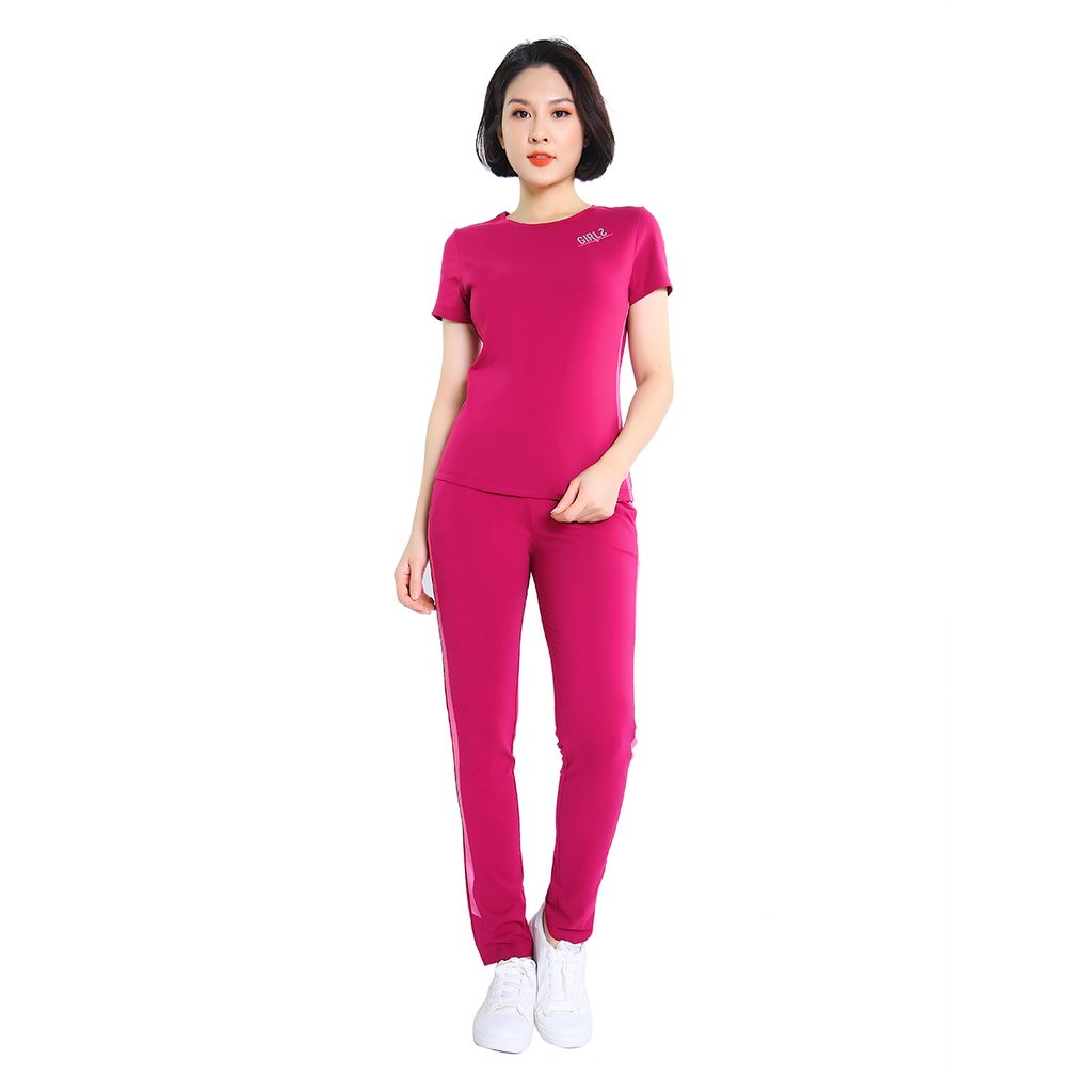 Đồ bộ mặc nhà cao cấp nữ kiểu quần dài tay ngắn cotton 023p 3078