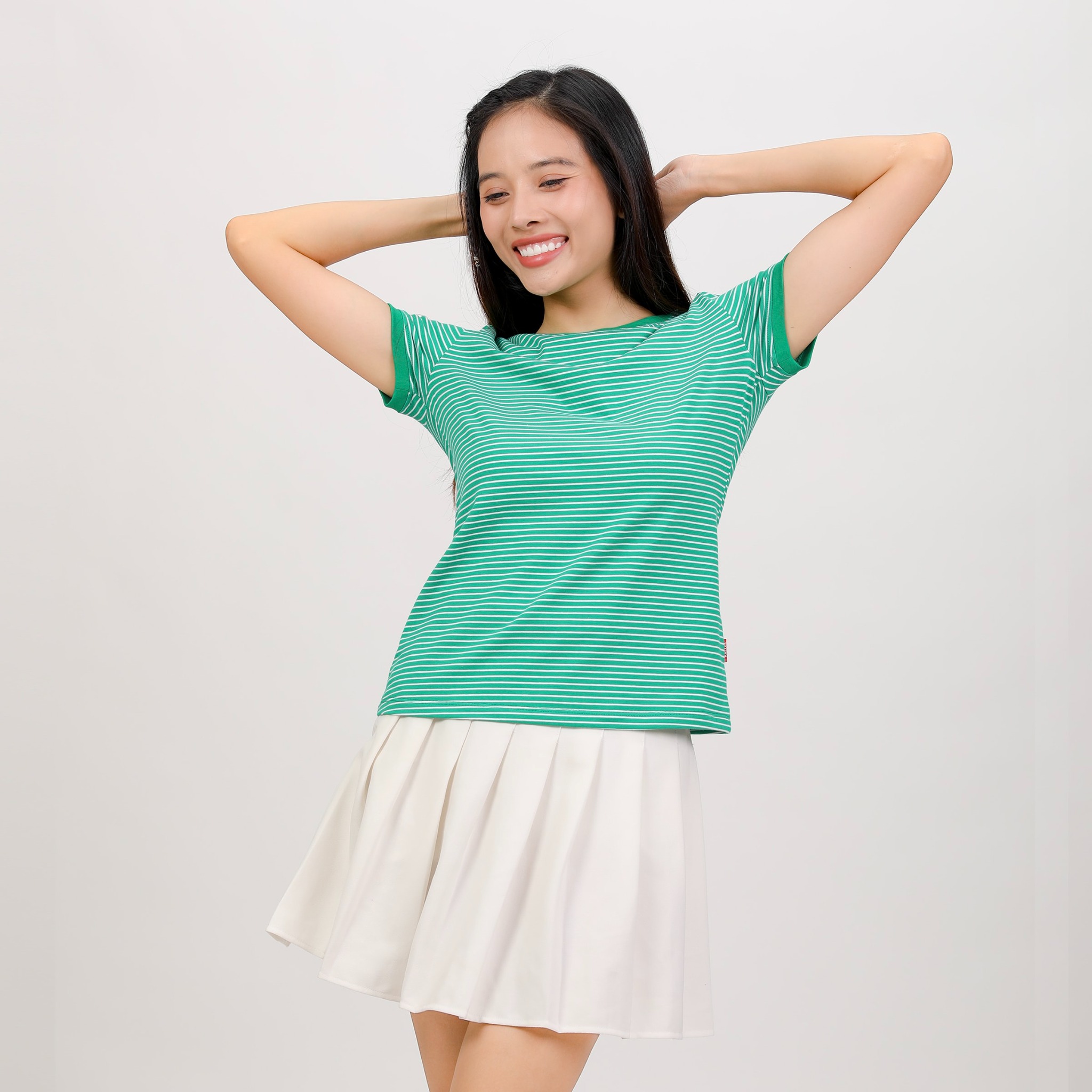 Áo thun tay ngắn form suông cổ tròn chất cotton 020p 0099