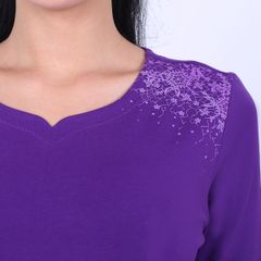 Đồ bộ nữ mặc nhà vải cotton quần dài tay dài 033p 3093