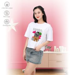 Áo thun nữ form vuông chất liệu Cotton cao cấp 190p 1205