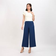 Áo Thun Croptop Tay Ngắn Cổ Tim Rib Cotton 220p 0266