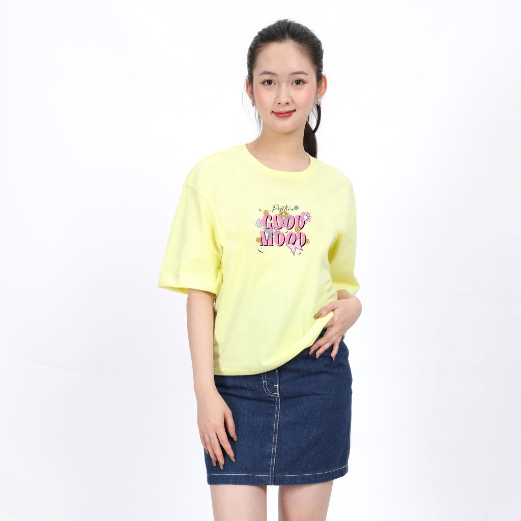 Áo thun tay ngắn cao cấp cotton form rộng 020p 0227