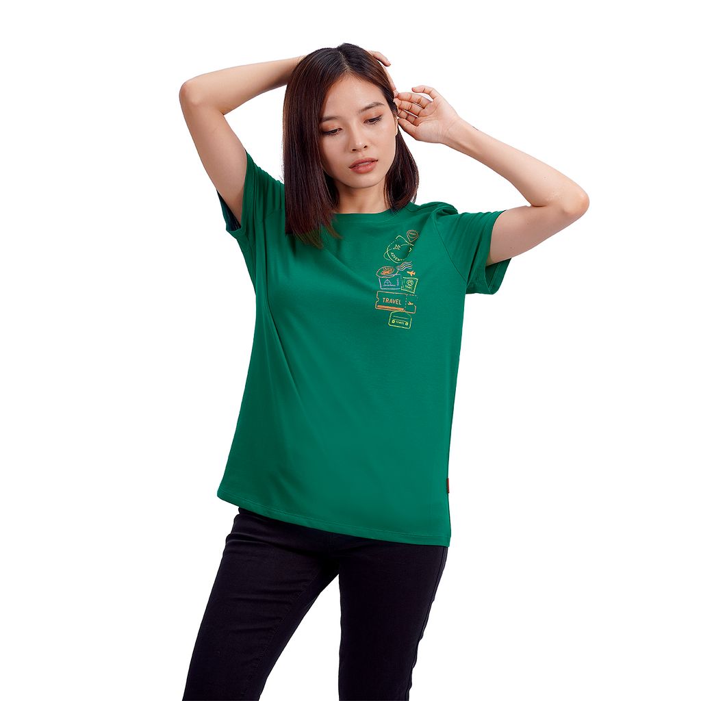 Áo thun tay ngắn cotton form rộng 020p 0194