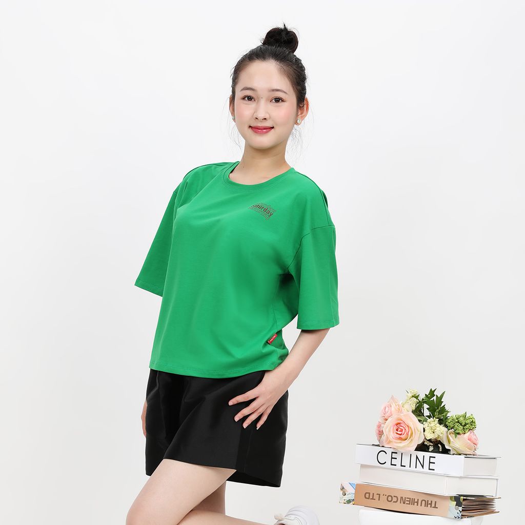 Áo thun nữ form vuông thời trang cotton cao cấp 190p 1301