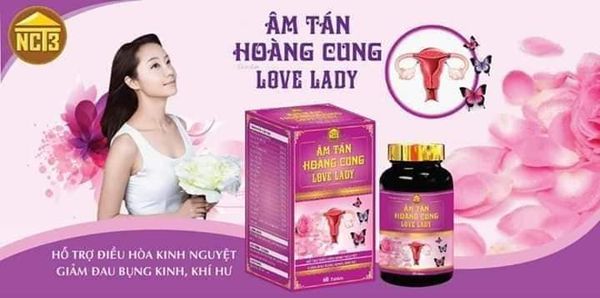  Âm tán hoàng cung Love Lady - Hỗ trợ điều hòa kinh nguyệt, đau bụng kinh (Hộp 30 viên) 