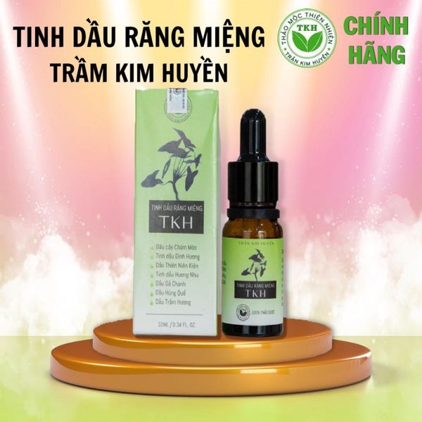  Tinh dầu răng miêng Trần Kim Huyền, làm sạch răng miệng, tiêu diệt vi khuẩn, khử mùi hôi miệng 