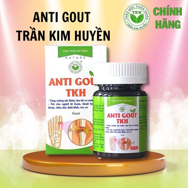  Anti Gout - Trần Kim Huyền, tăng cường sức khỏe xương khớp, hỗ trợ người bị bênh Gout 