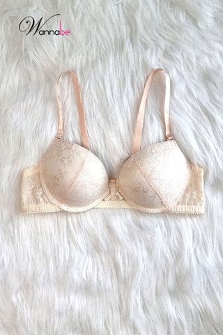 Áo ngực mút dày Wannabe AN32B áo chíp cài trước phối ren hoa cách điệu