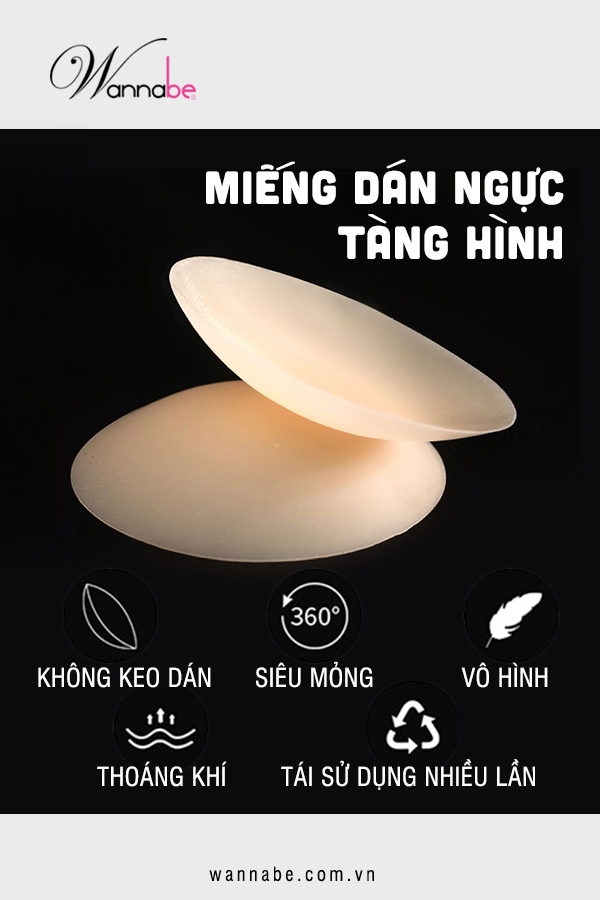 mieng dan nhu hoa wannabe dts02 dan ti silicon y te khong keo bam chat nguoi nho nhiet tu than khong keo khong kich ung