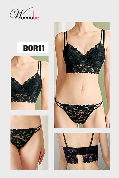 Nội y bộ cao cấp Wannabe BOR11, Áo ngực có gọng dáng corset nữ tính xinh xắn