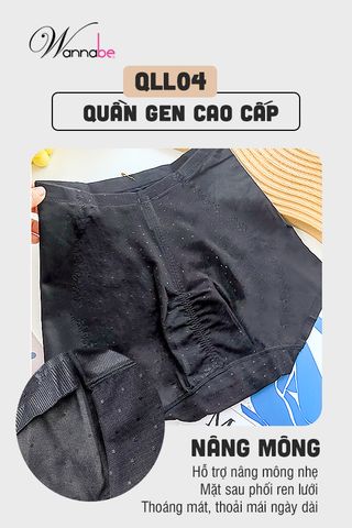 Quần lót gen nữ cao cấp Wannabe QLL04 bản thun lớn chống cuộn định hình tạo đường cong quyến rũ gợi cảm