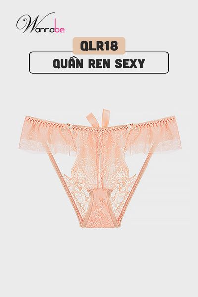 Quần lót ren lưới cao cấp Wannabe QLR18 hở mông