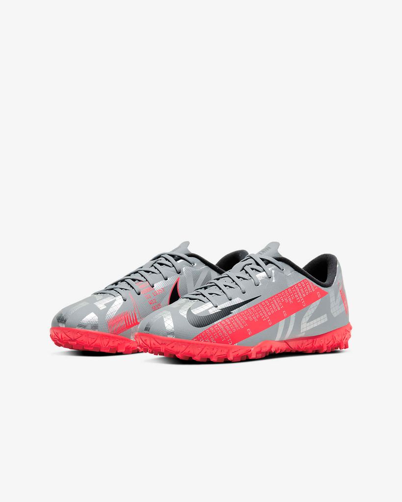 Nike Mercurial Vapor 13 Academy TF Neighbourhood - Metallic Bomber Grey/Black/Particle Grey KIDS