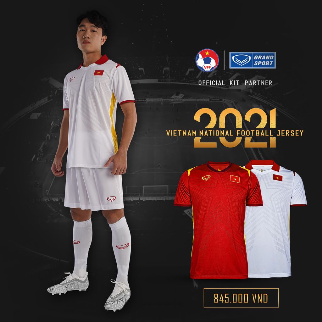 GRANDSPORT ÁO THI ĐẤU ĐT VIỆT NAM SÂN KHÁCH 2021