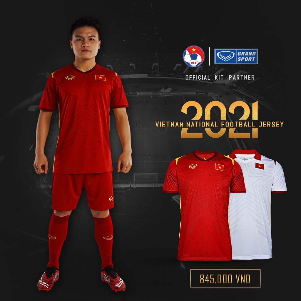 GRANDSPORT ÁO THI ĐẤU ĐT VIỆT NAM SÂN NHÀ 2021