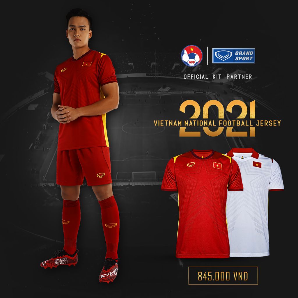 GRANDSPORT ÁO THI ĐẤU ĐT VIỆT NAM SÂN NHÀ 2021