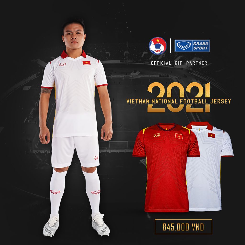 GRANDSPORT ÁO THI ĐẤU ĐT VIỆT NAM SÂN KHÁCH 2021