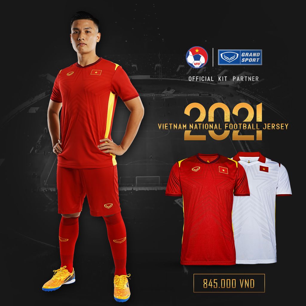 GRANDSPORT ÁO THI ĐẤU ĐT VIỆT NAM SÂN NHÀ 2021