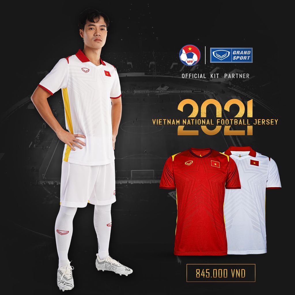 GRANDSPORT ÁO THI ĐẤU ĐT VIỆT NAM SÂN KHÁCH 2021