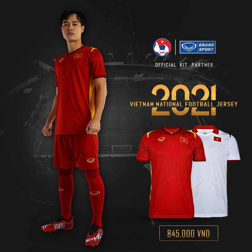 GRANDSPORT ÁO THI ĐẤU ĐT VIỆT NAM SÂN NHÀ 2021