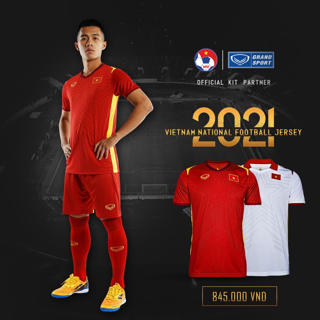 GRANDSPORT ÁO THI ĐẤU ĐT VIỆT NAM SÂN NHÀ 2021