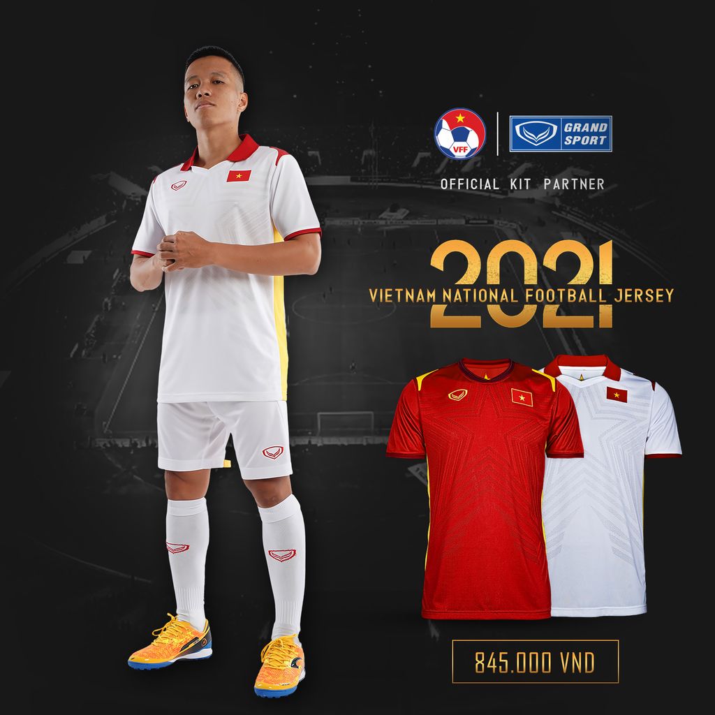 GRANDSPORT ÁO THI ĐẤU ĐT VIỆT NAM SÂN KHÁCH 2021