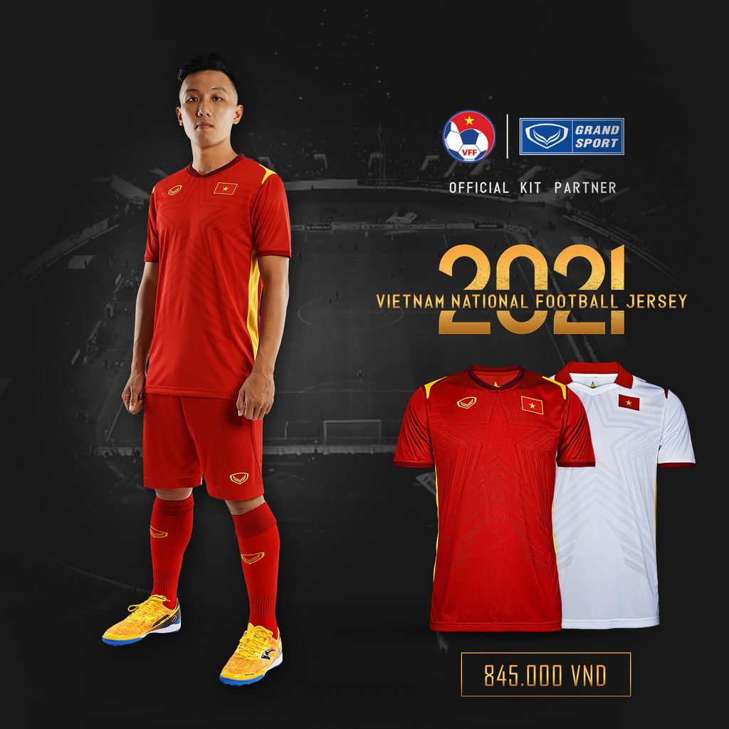GRANDSPORT ÁO THI ĐẤU ĐT VIỆT NAM SÂN NHÀ 2021