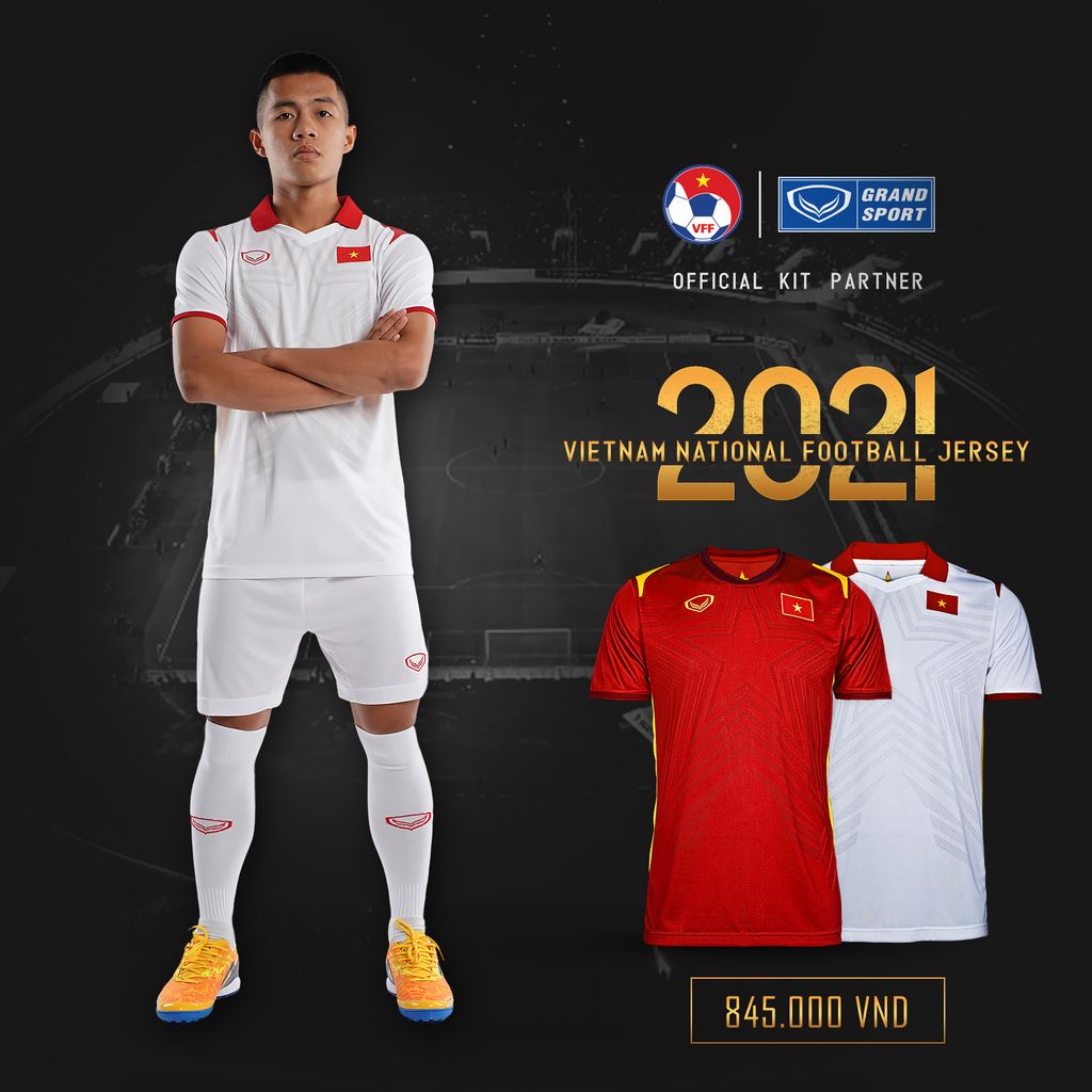 GRANDSPORT ÁO THI ĐẤU ĐT VIỆT NAM SÂN KHÁCH 2021