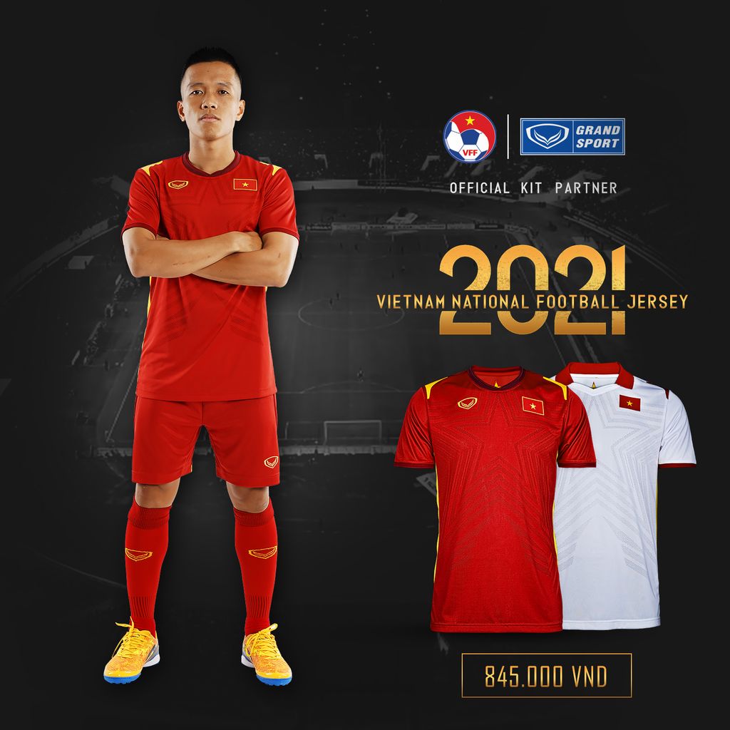 GRANDSPORT ÁO THI ĐẤU ĐT VIỆT NAM SÂN NHÀ 2021