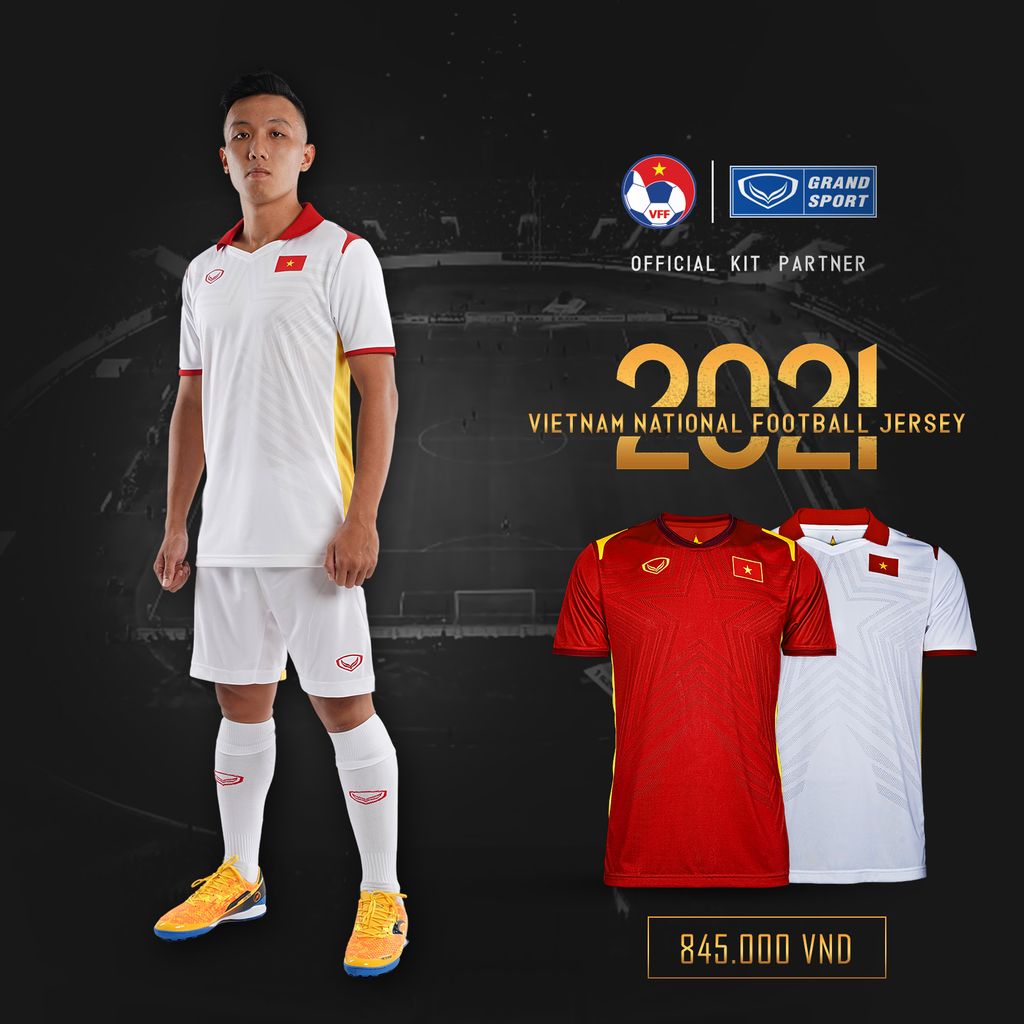 GRANDSPORT ÁO THI ĐẤU ĐT VIỆT NAM SÂN KHÁCH 2021