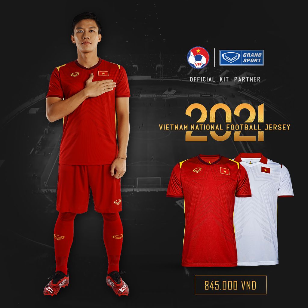 GRANDSPORT ÁO THI ĐẤU ĐT VIỆT NAM SÂN NHÀ 2021