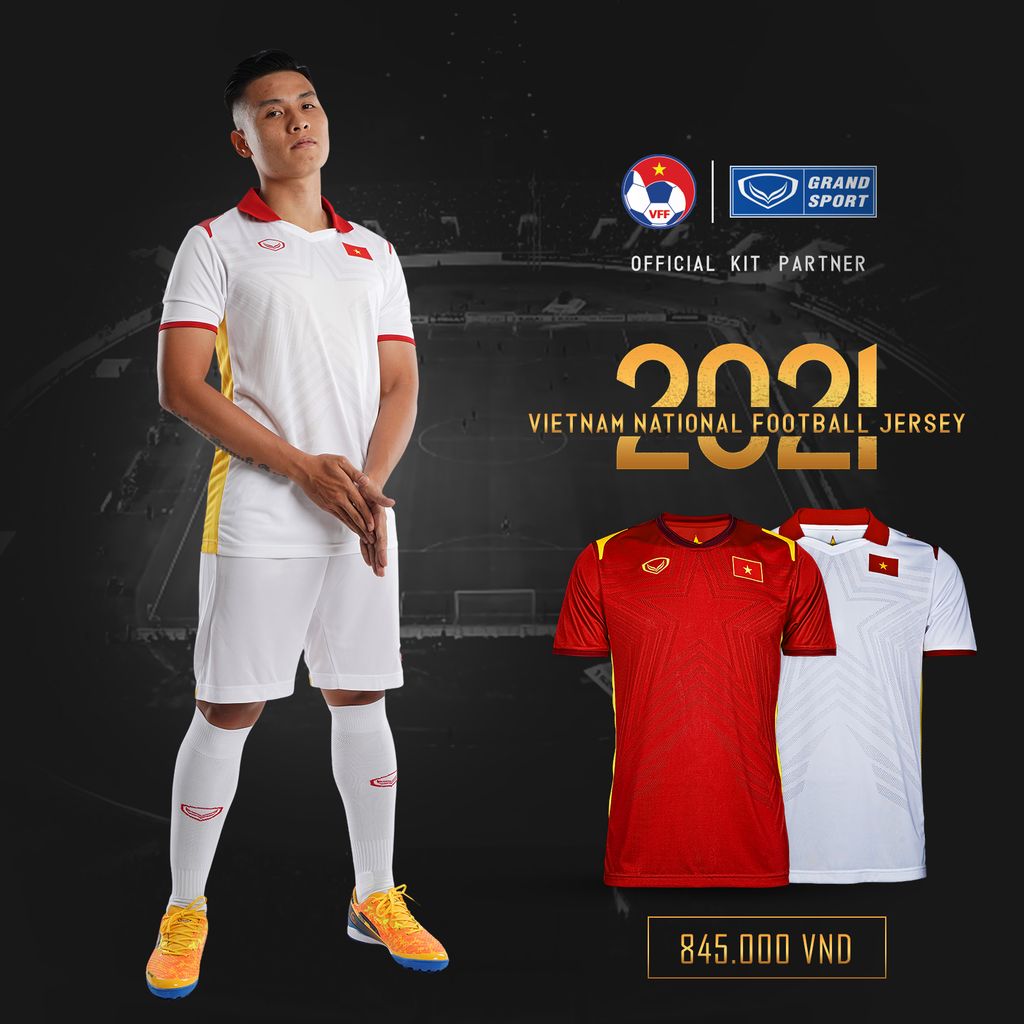 GRANDSPORT ÁO THI ĐẤU ĐT VIỆT NAM SÂN KHÁCH 2021