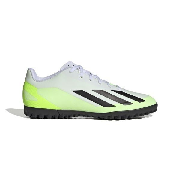 adidas X Crazyfast .4 TF Crazyrush - Footwear White/Core Black/Lucid Lemon