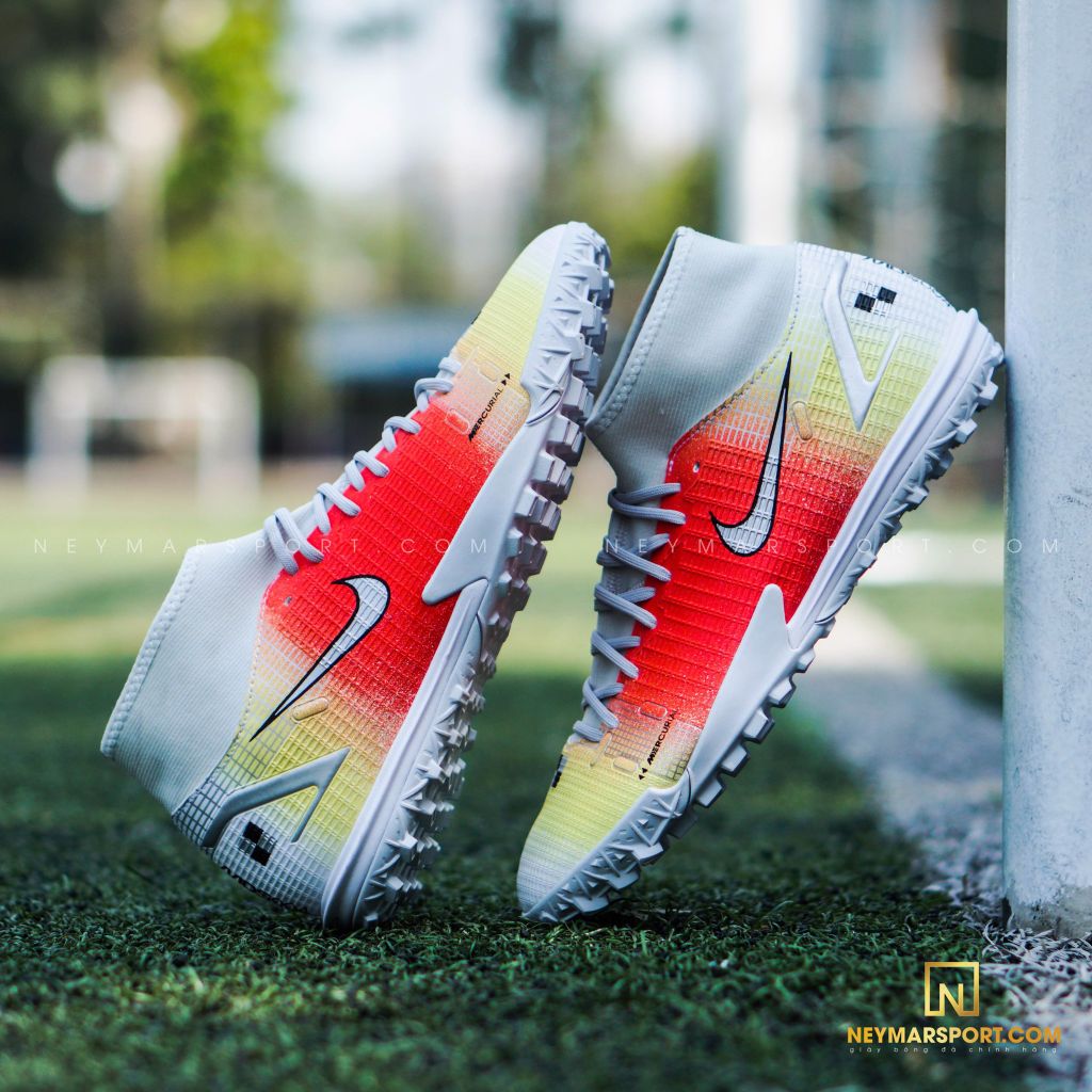 Nike Mercurial Superfly 8 Academy TF Dream Speed 4 - White/Bright Mango